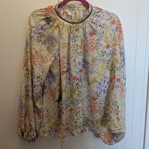EUC Per Una Floral Print Women's Blouse